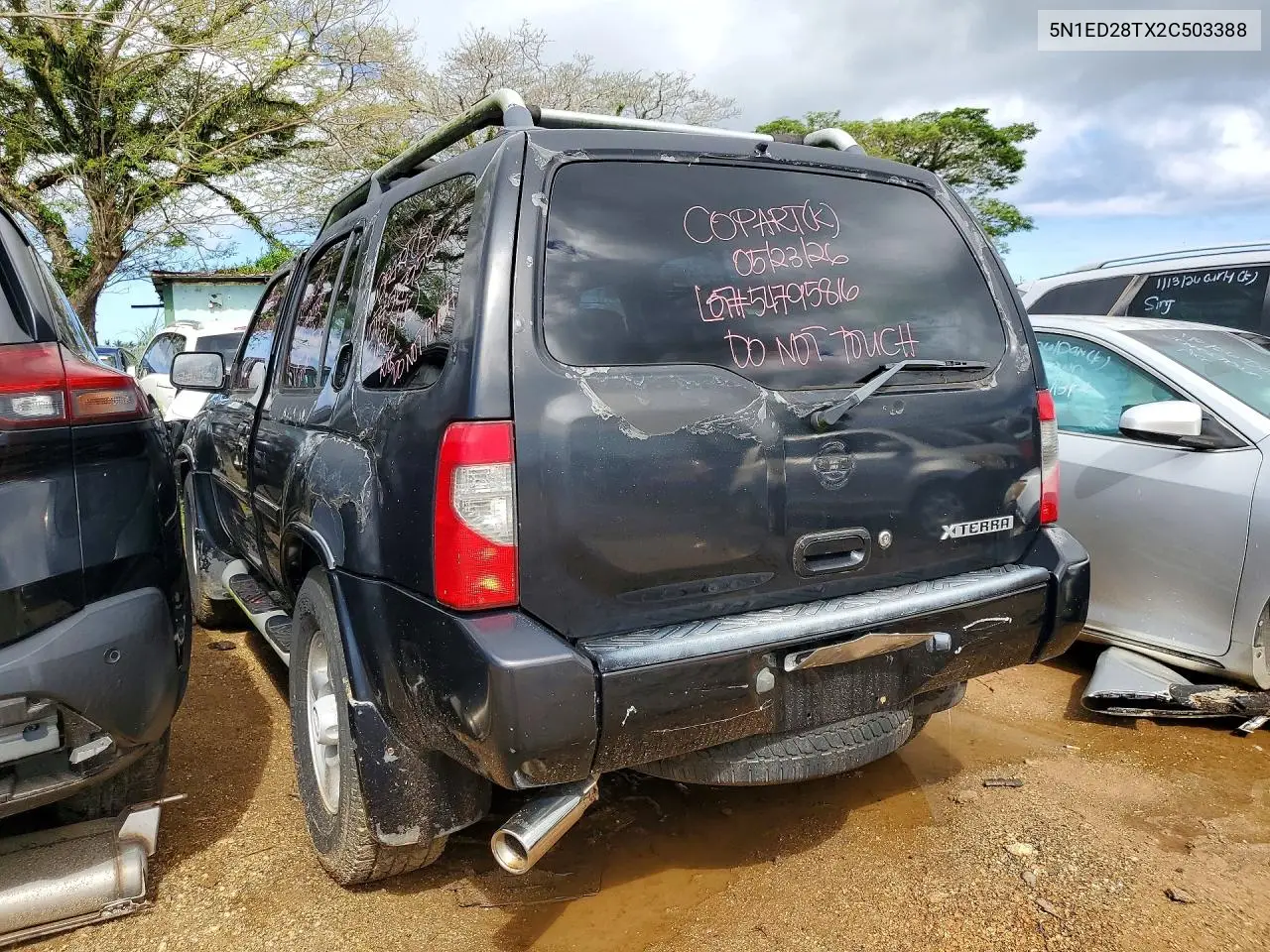 2002 Nissan Xterra Xe-V6 VIN: 5N1ED28TX2C503388 Lot: 54795816