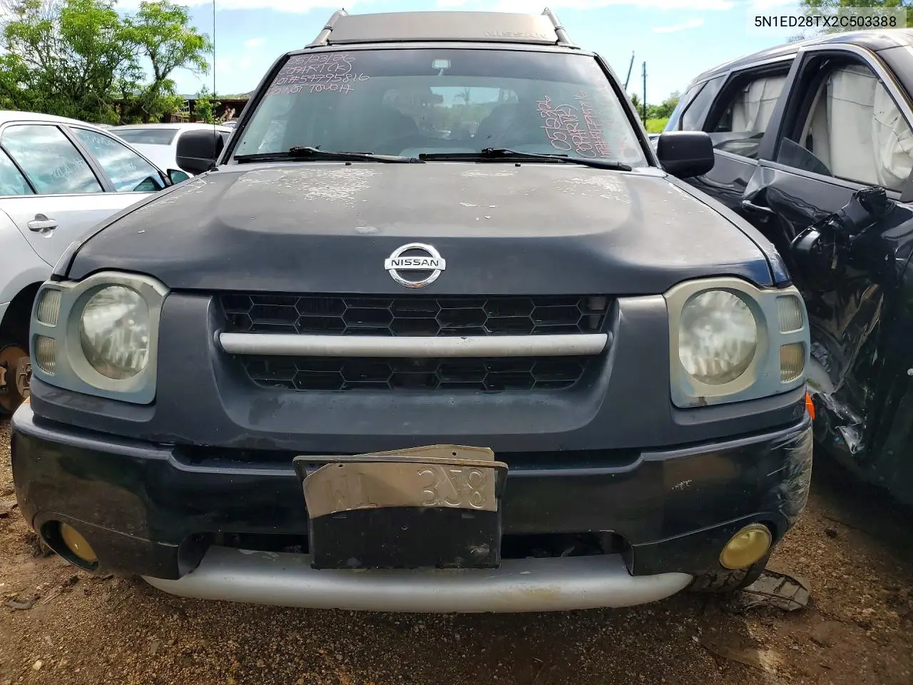 2002 Nissan Xterra Xe-V6 VIN: 5N1ED28TX2C503388 Lot: 54795816