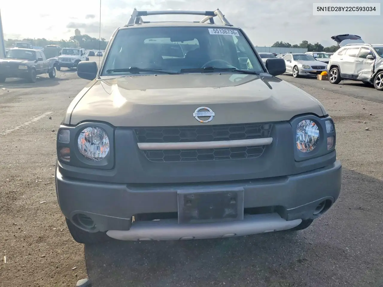 2002 Nissan Xterra Xe-V6 VIN: 5N1ED28Y22C593034 Lot: 55136736