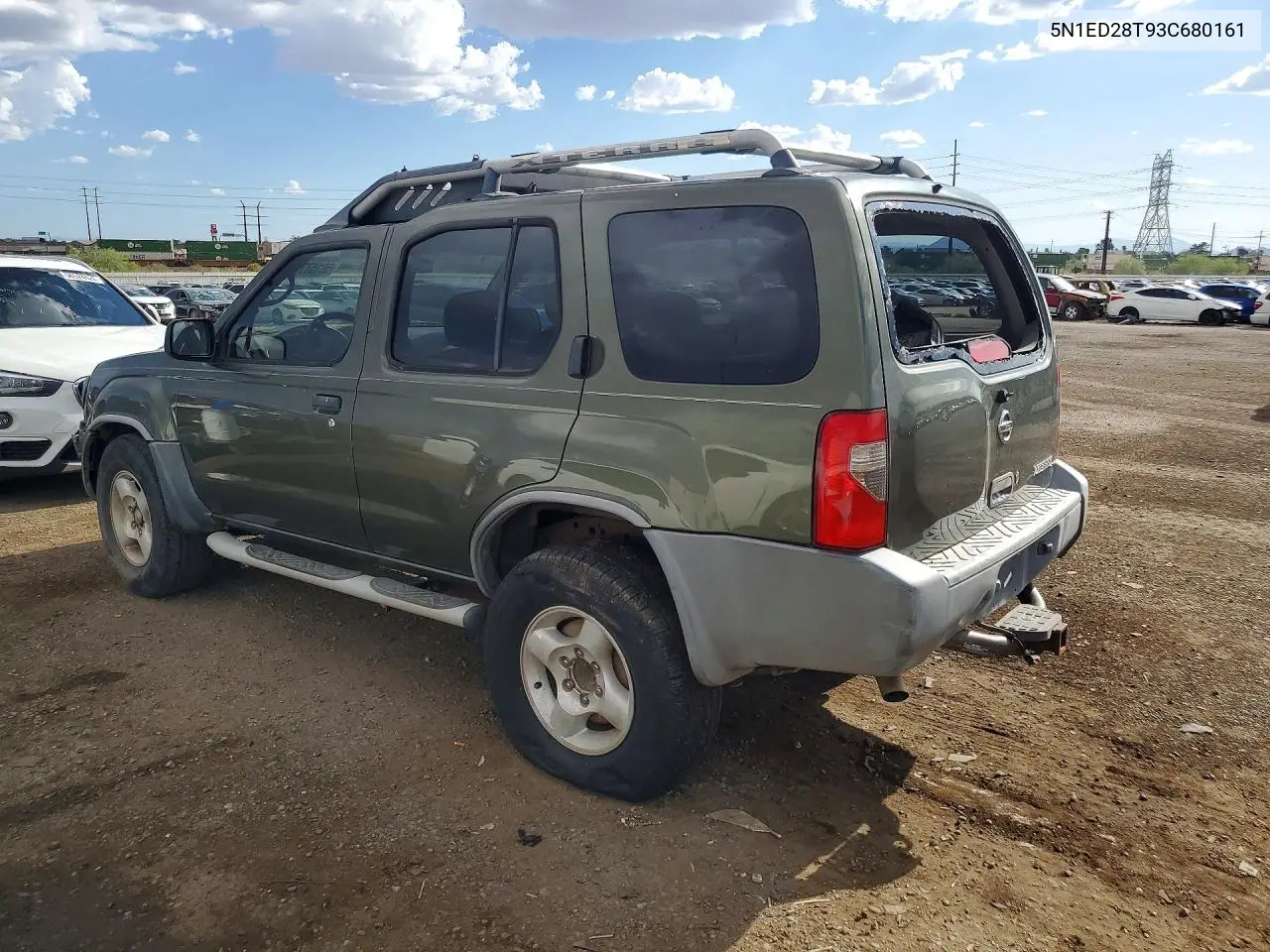 2003 Nissan Xterra Xe-V6 VIN: 5N1ED28T93C680161 Lot: 58157726