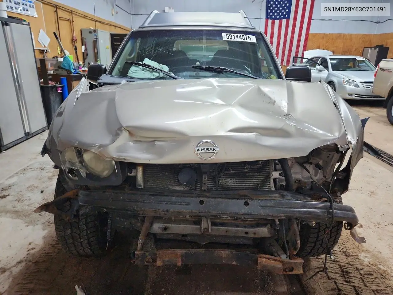 2003 Nissan Xterra Se/Sc VIN: 5N1MD28Y63C701491 Lot: 59144576