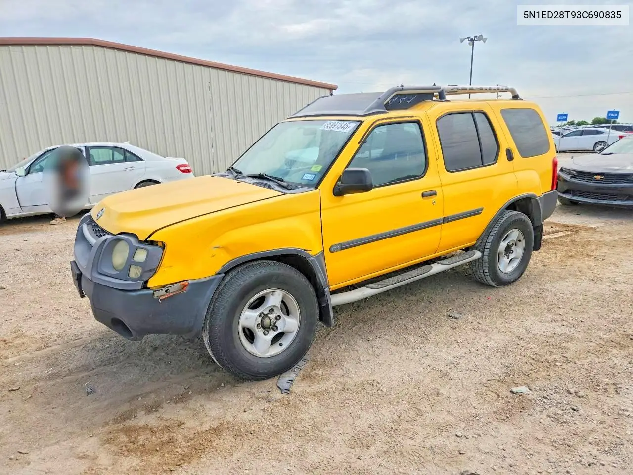 2003 Nissan Xterra Xe-V6 VIN: 5N1ED28T93C690835 Lot: 85991545