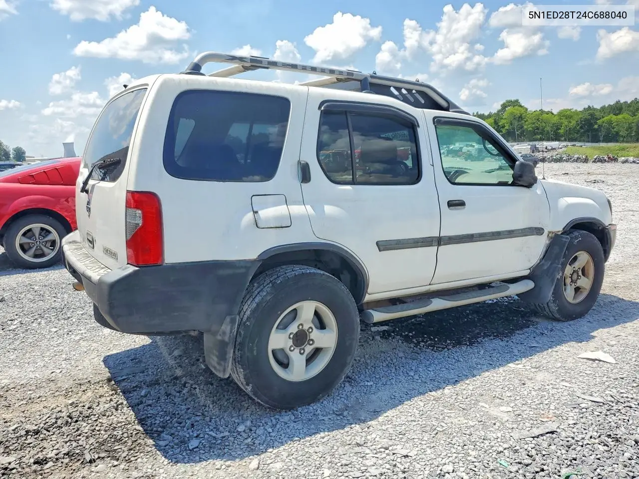2004 Nissan Xterra Xe VIN: 5N1ED28T24C688040 Lot: 56936466