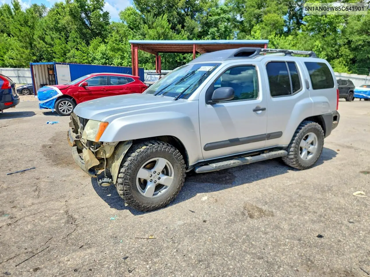 2005 Nissan Xterra S VIN: 5N1AN08W85C641901 Lot: 58953216