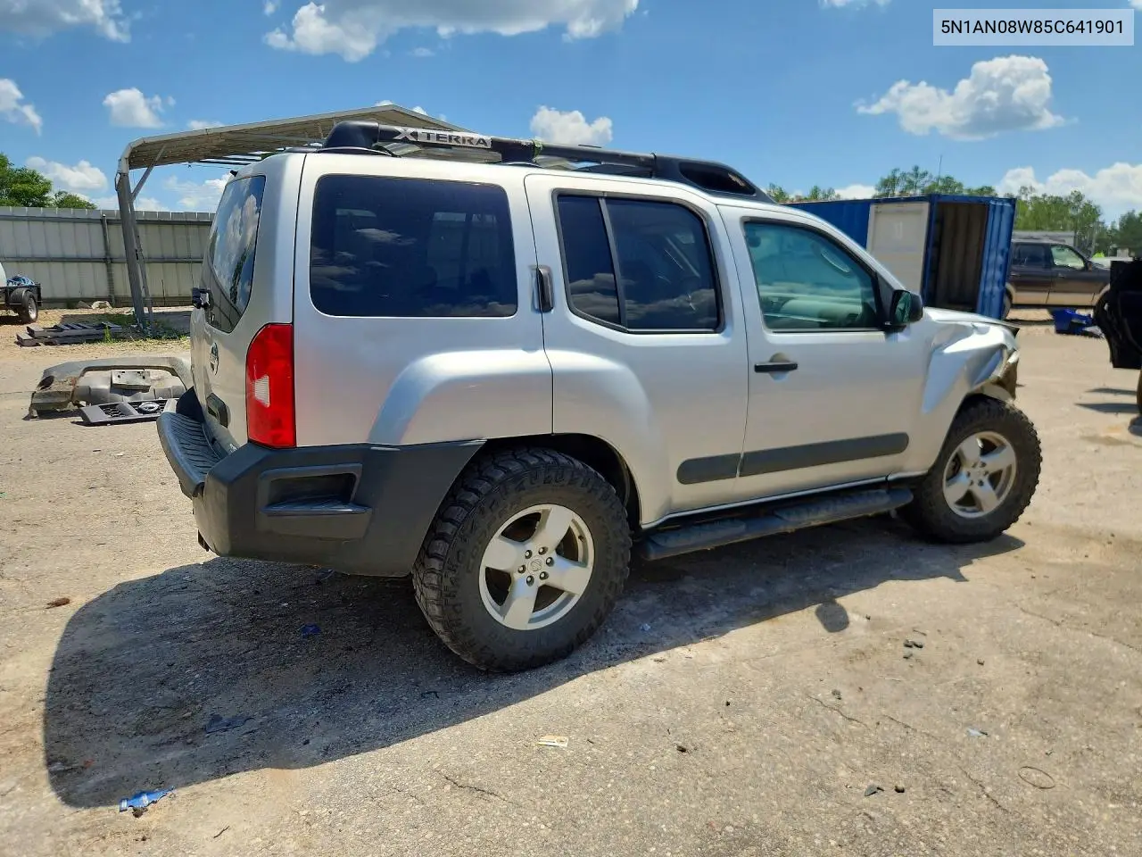 2005 Nissan Xterra S VIN: 5N1AN08W85C641901 Lot: 58953216
