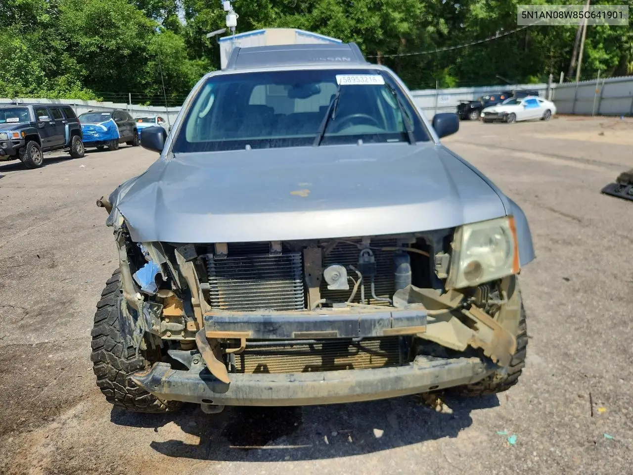 2005 Nissan Xterra S VIN: 5N1AN08W85C641901 Lot: 58953216