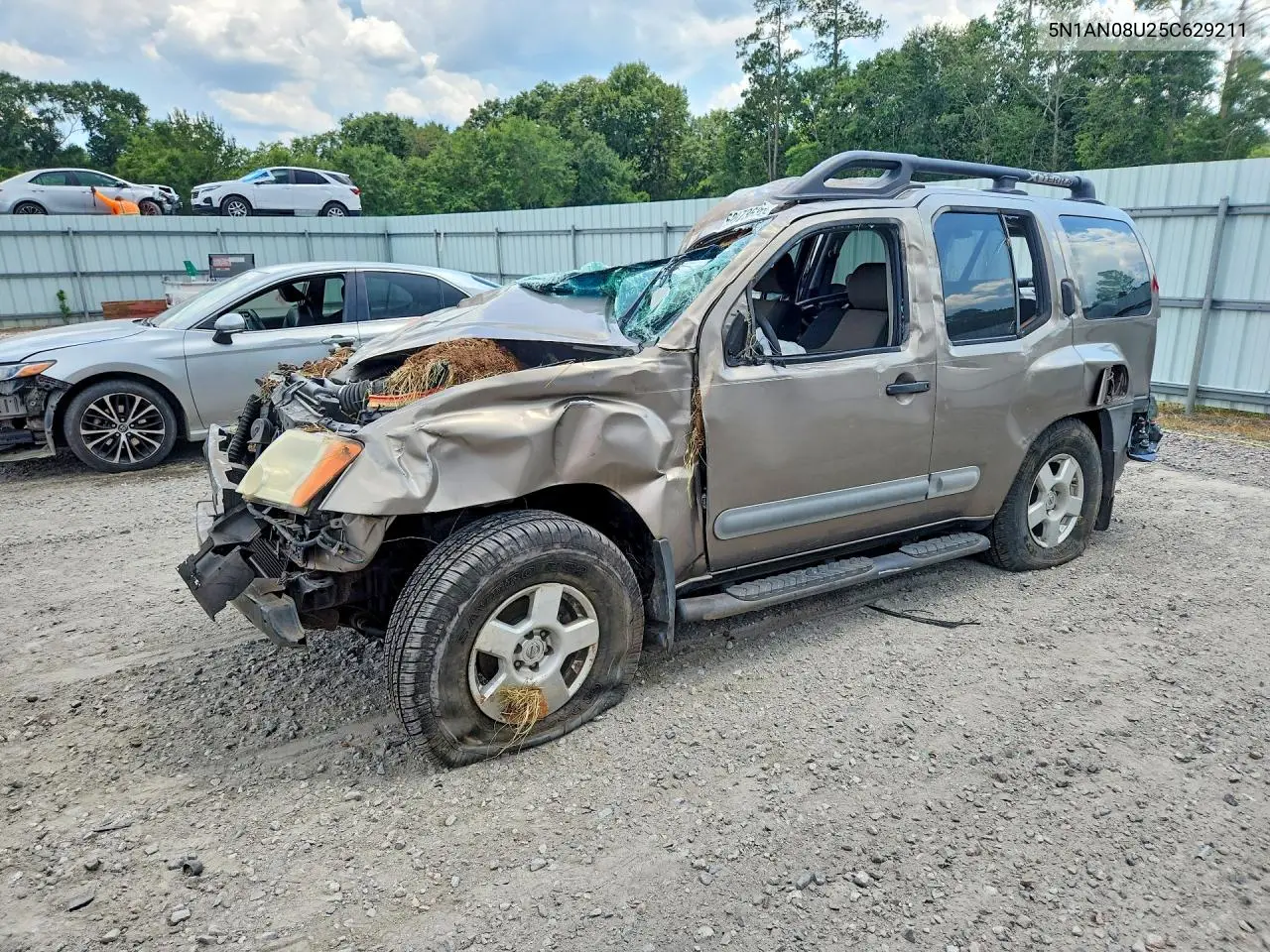 2005 Nissan Xterra S VIN: 5N1AN08U25C629211 Lot: 59973636