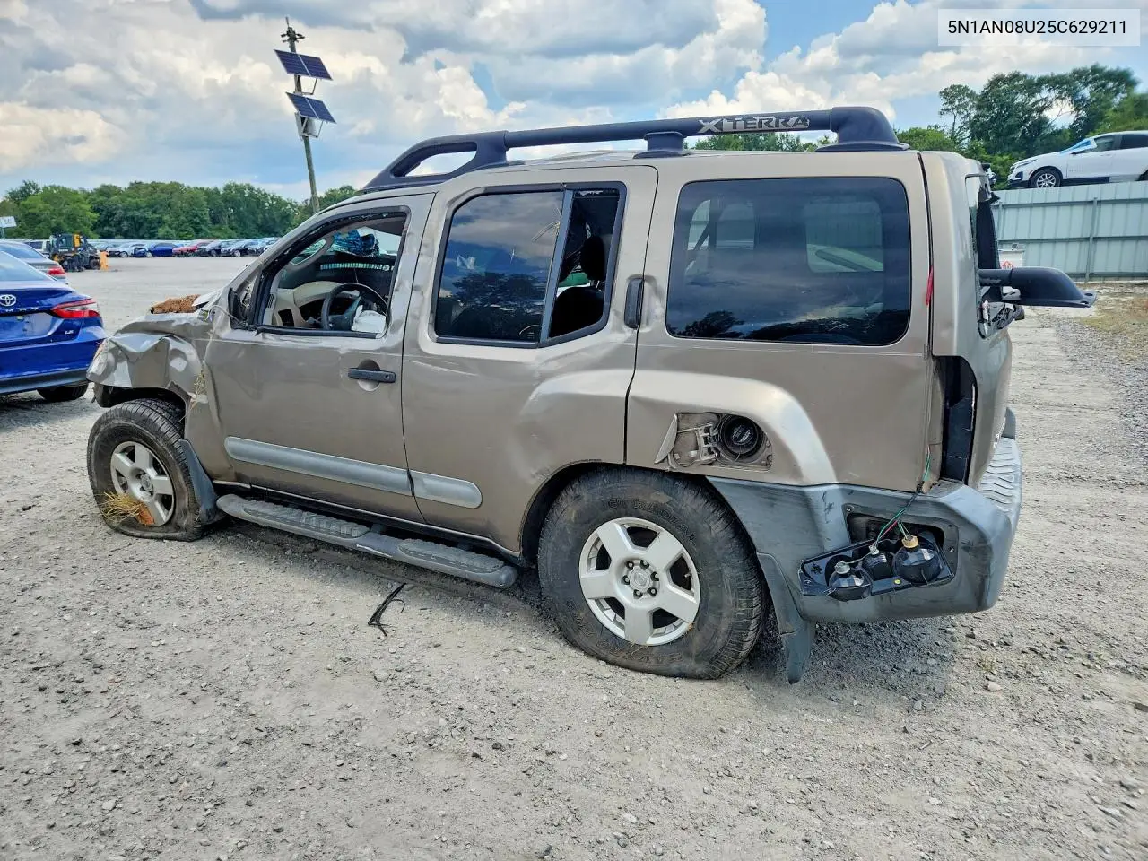 2005 Nissan Xterra S VIN: 5N1AN08U25C629211 Lot: 59973636