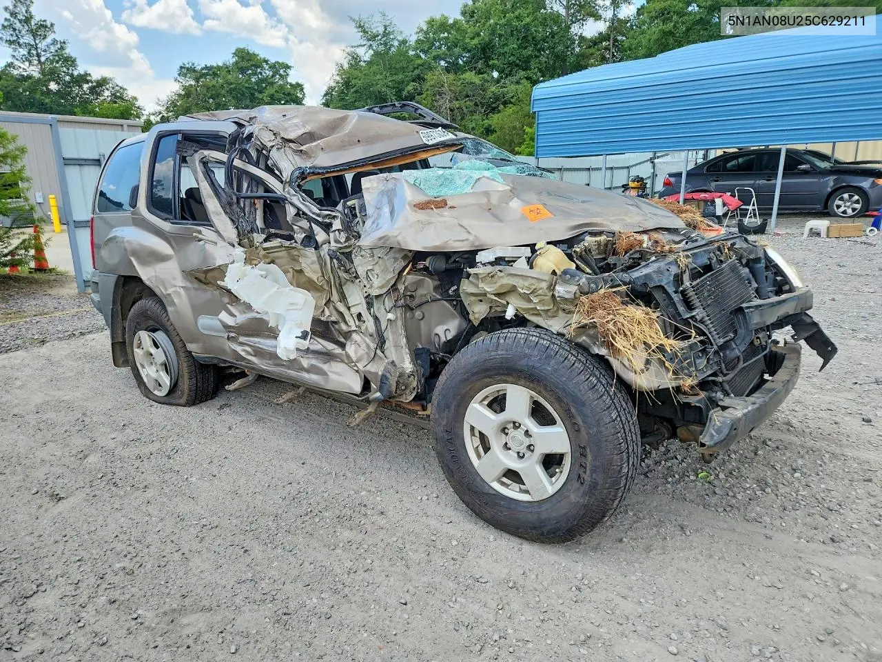 2005 Nissan Xterra S VIN: 5N1AN08U25C629211 Lot: 59973636