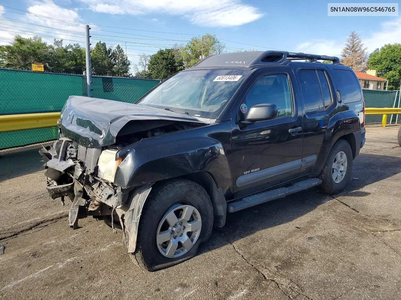 2006 Nissan Xterra X VIN: 5N1AN08W96C546765 Lot: 60013406
