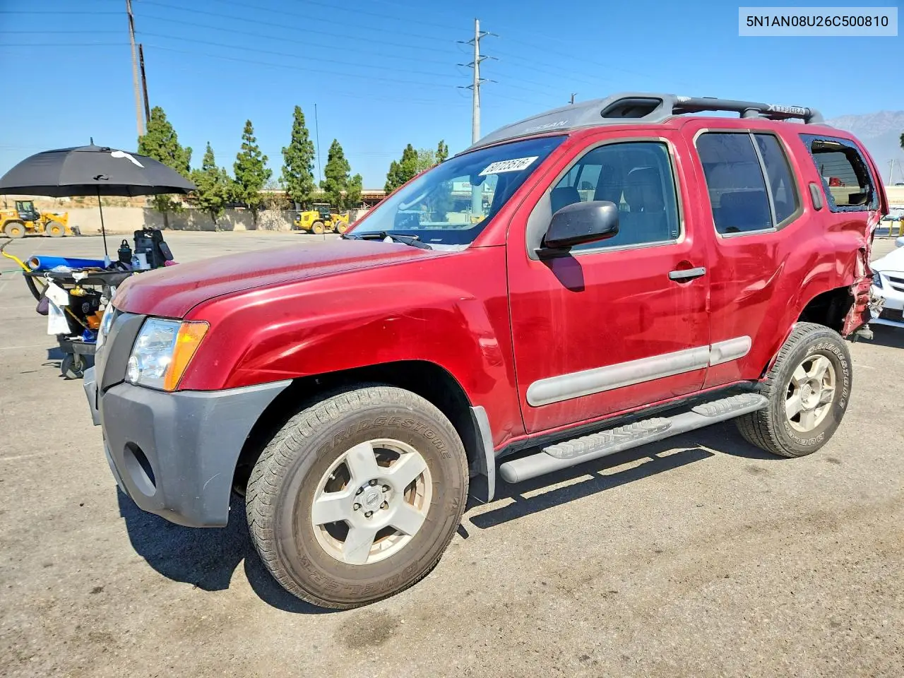 2006 Nissan Xterra X VIN: 5N1AN08U26C500810 Lot: 60723516