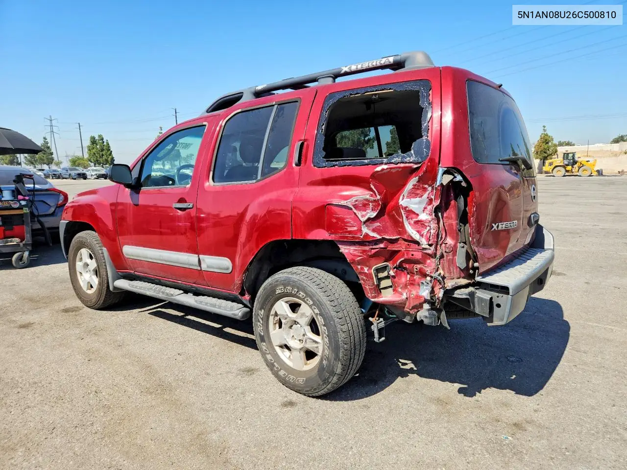 2006 Nissan Xterra X VIN: 5N1AN08U26C500810 Lot: 60723516
