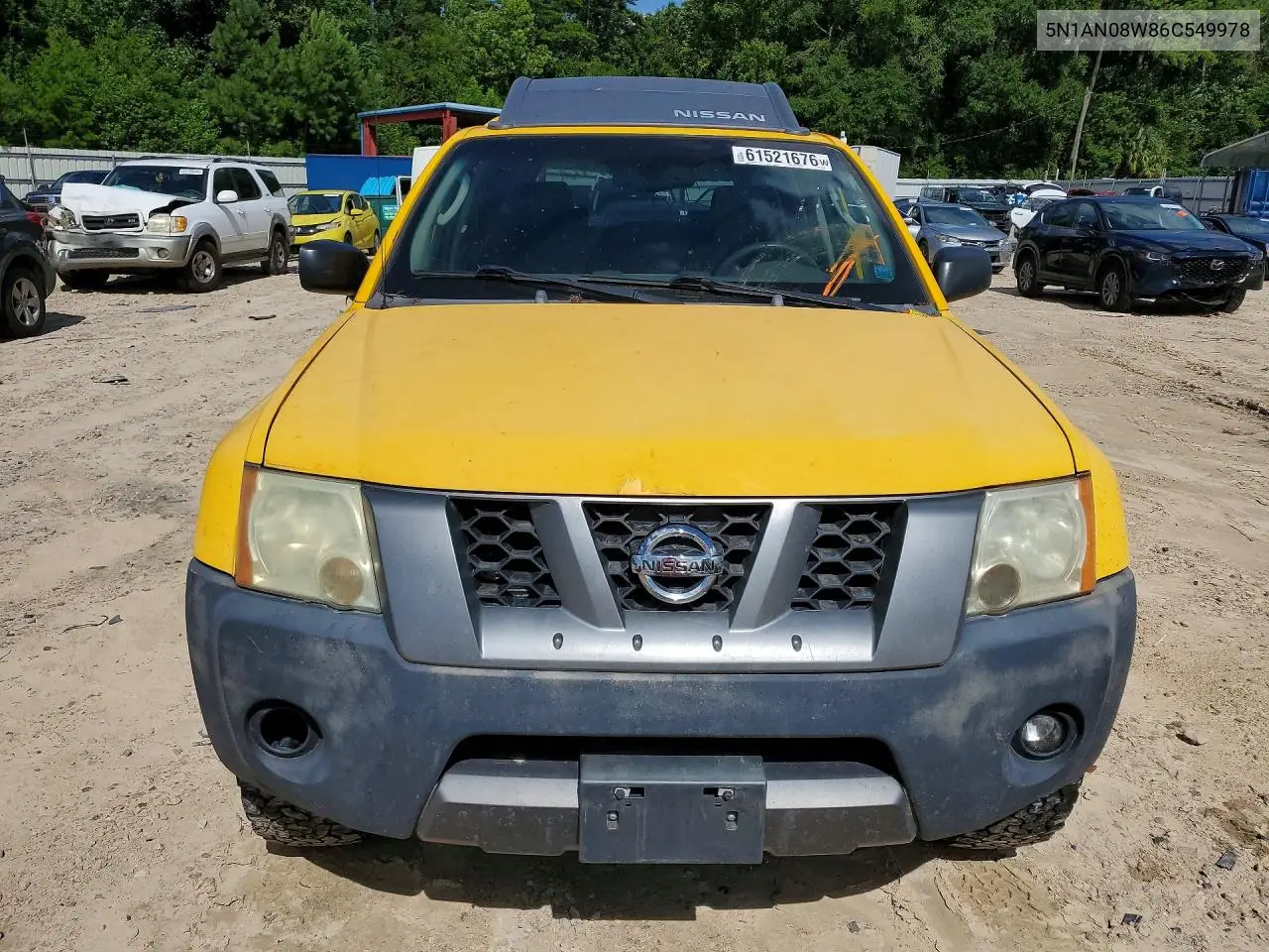 2006 Nissan Xterra X VIN: 5N1AN08W86C549978 Lot: 61521676