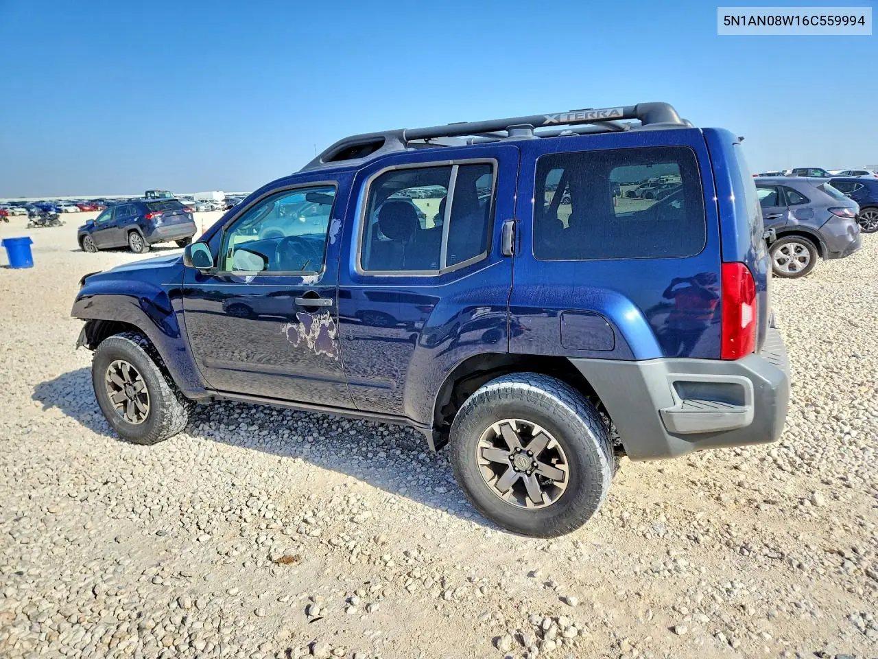 2006 Nissan Xterra X VIN: 5N1AN08W16C559994 Lot: 62081496