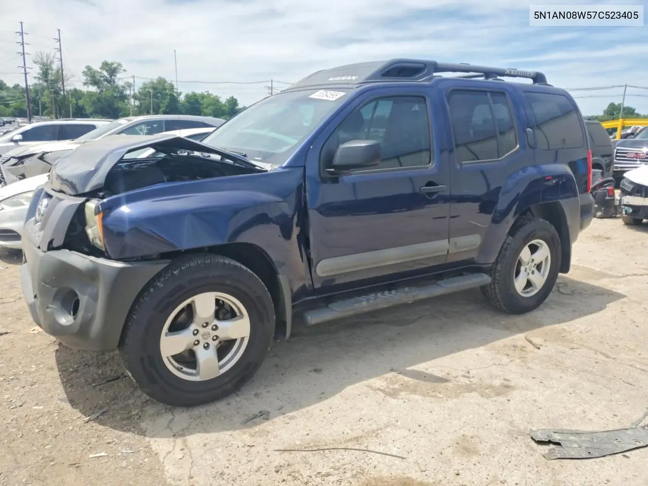 2007 Nissan Xterra X VIN: 5N1AN08W57C523405 Lot: 55364896