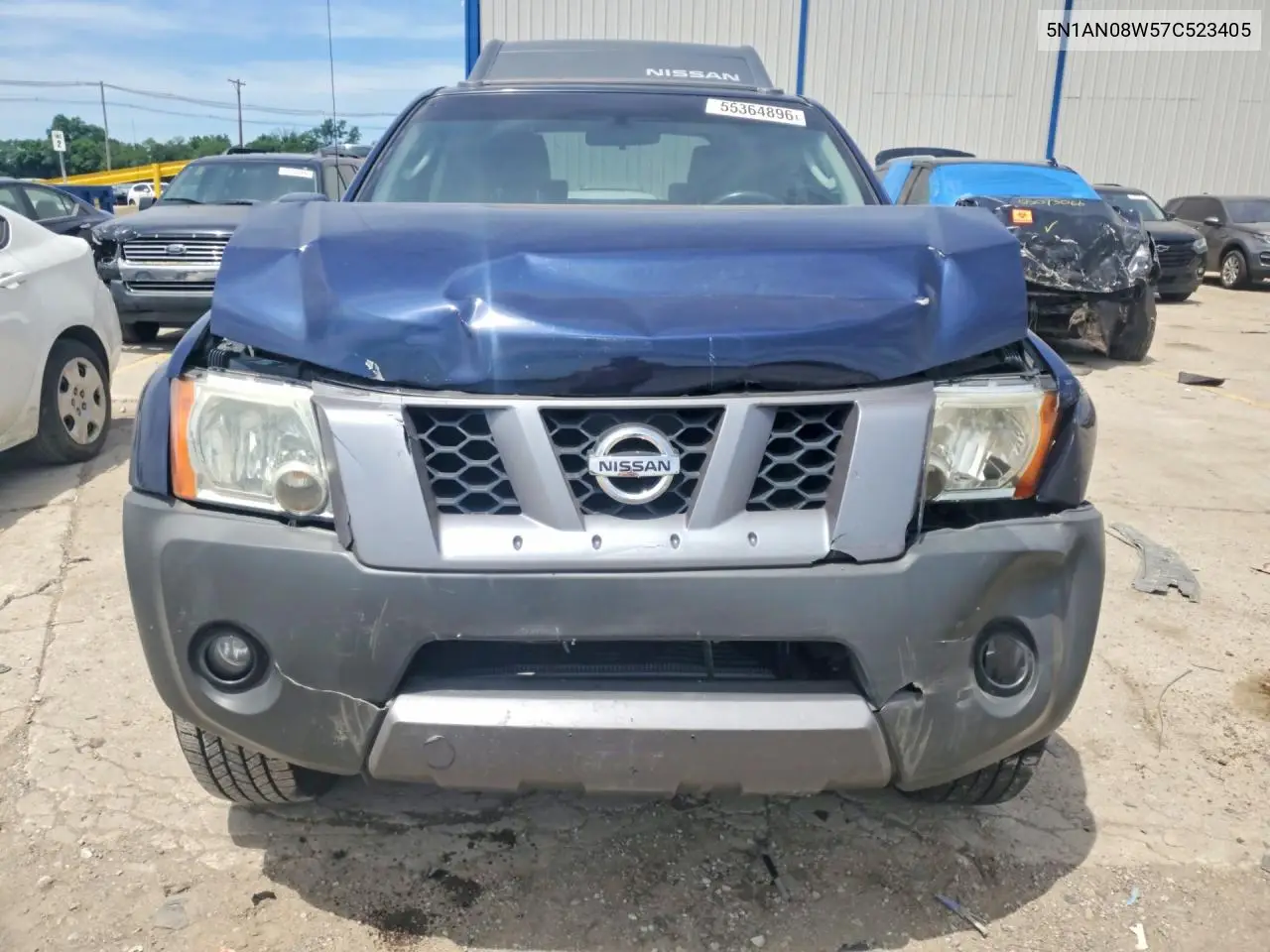 2007 Nissan Xterra X VIN: 5N1AN08W57C523405 Lot: 55364896