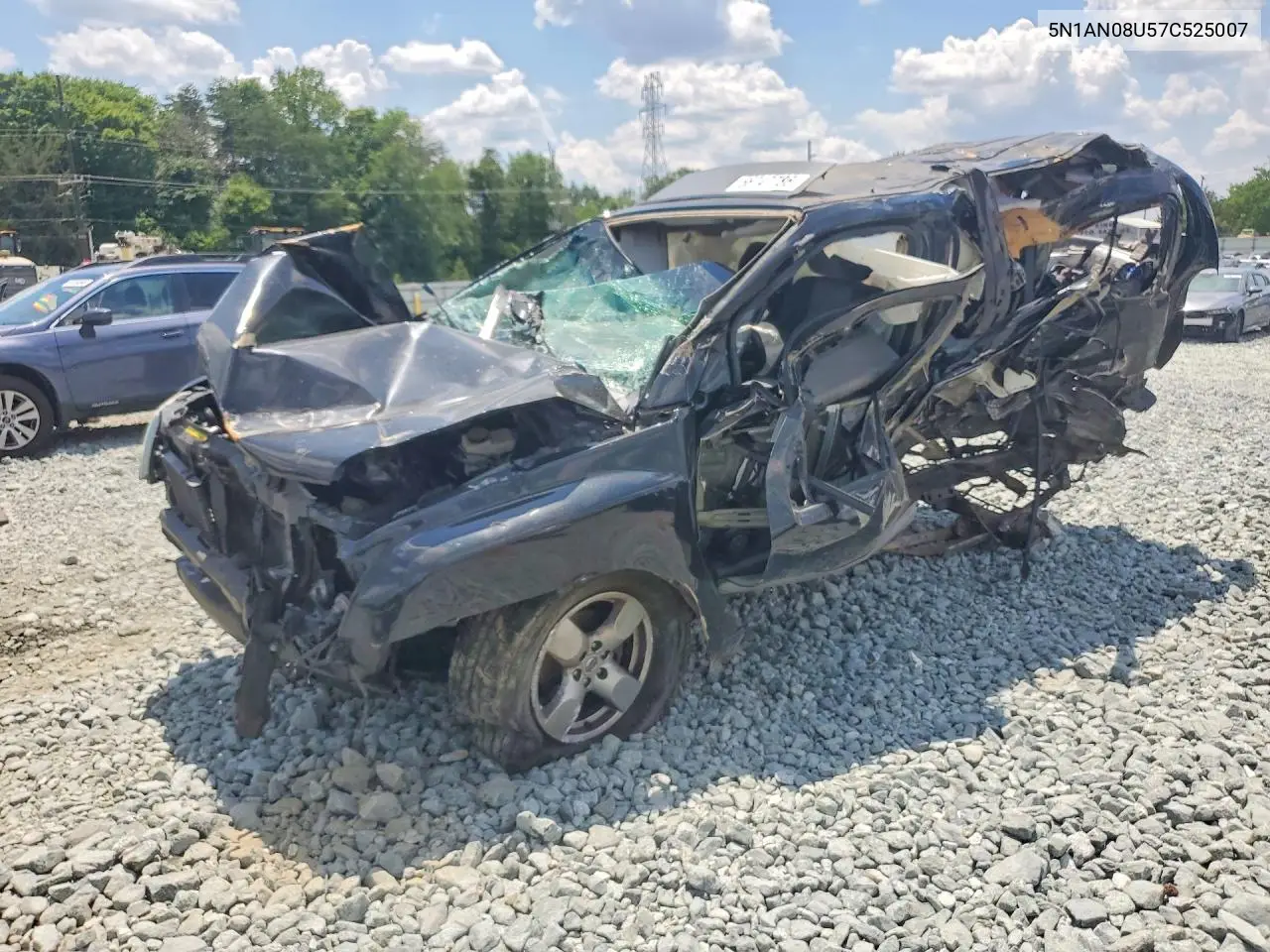2007 Nissan Xterra X VIN: 5N1AN08U57C525007 Lot: 56747786