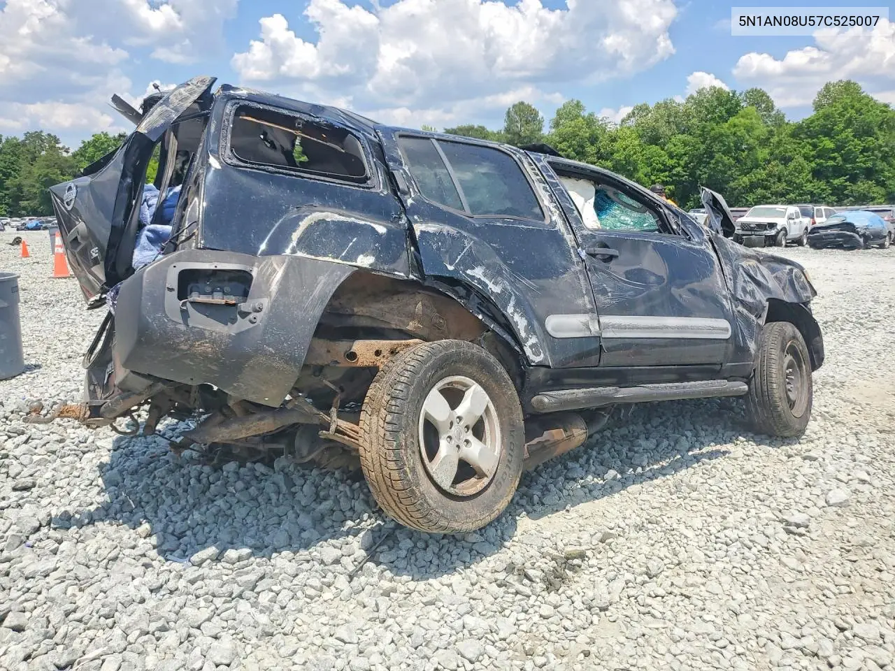 2007 Nissan Xterra X VIN: 5N1AN08U57C525007 Lot: 56747786