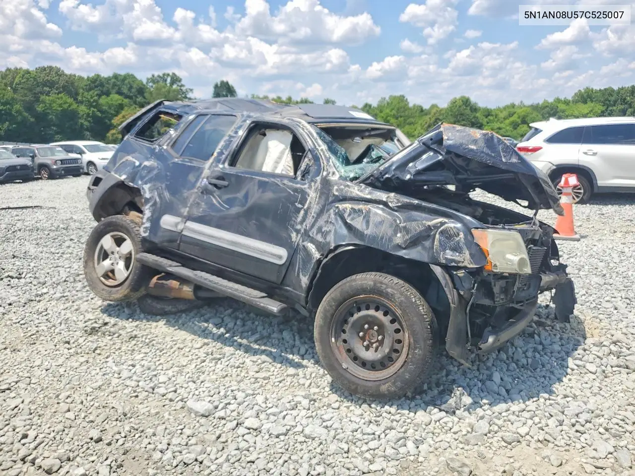 2007 Nissan Xterra X VIN: 5N1AN08U57C525007 Lot: 56747786