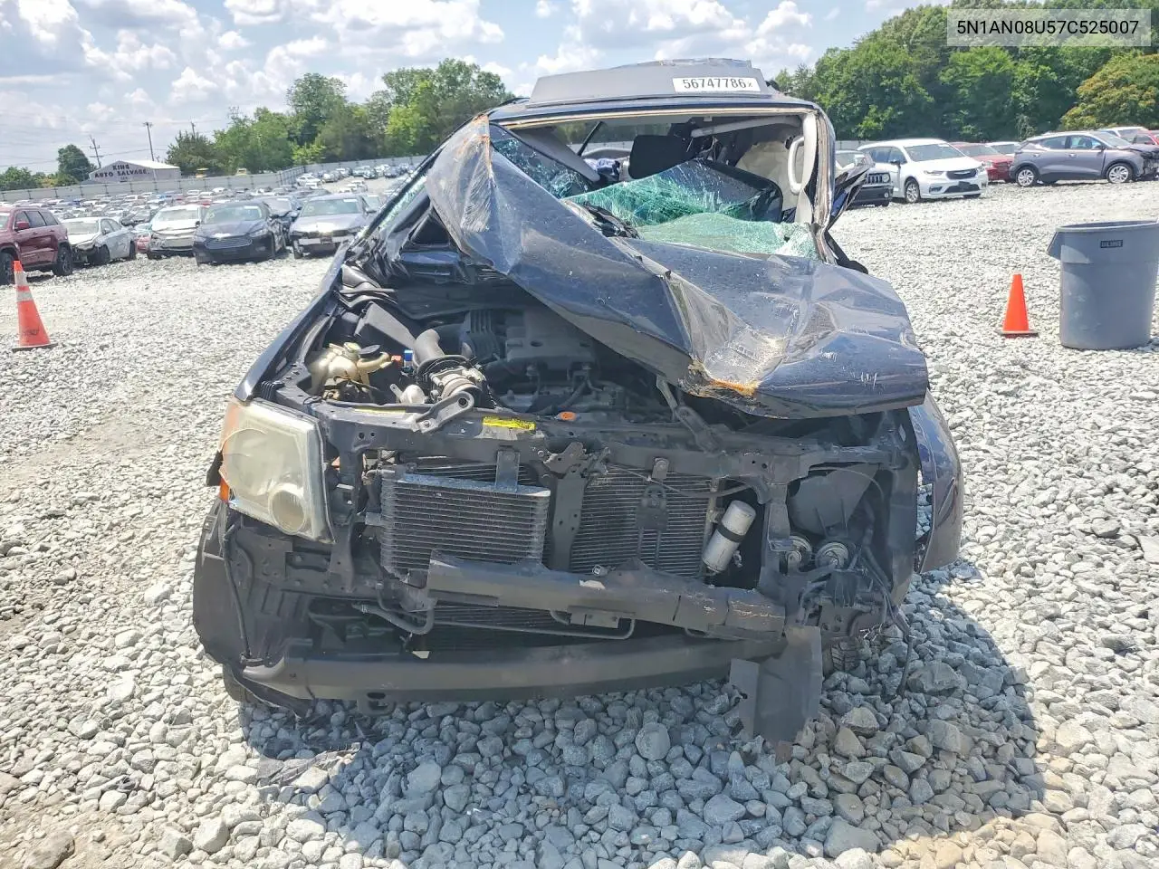 2007 Nissan Xterra X VIN: 5N1AN08U57C525007 Lot: 56747786