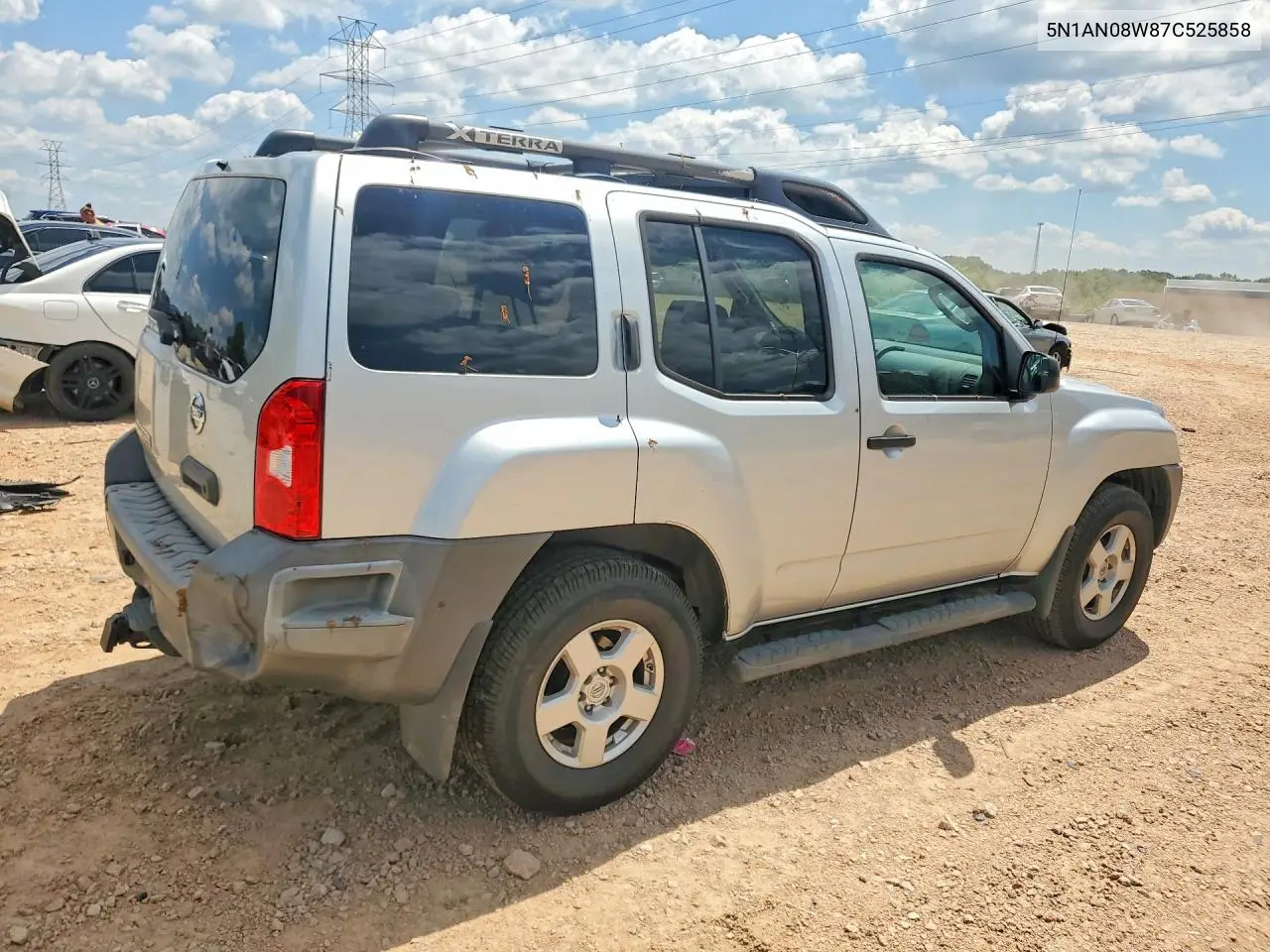 2007 Nissan Xterra X VIN: 5N1AN08W87C525858 Lot: 58634126