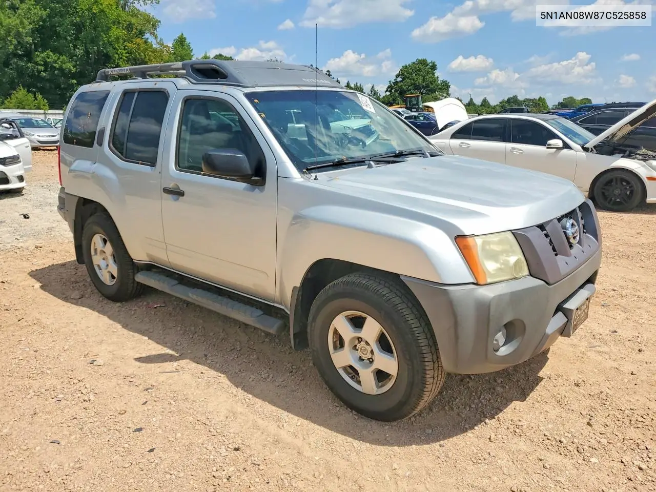 2007 Nissan Xterra X VIN: 5N1AN08W87C525858 Lot: 58634126