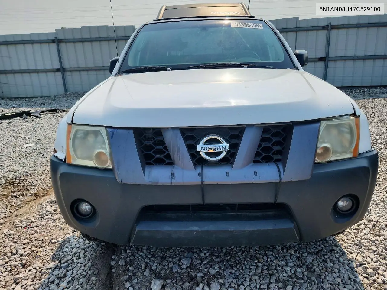 2007 Nissan Xterra X VIN: 5N1AN08U47C529100 Lot: 61355456