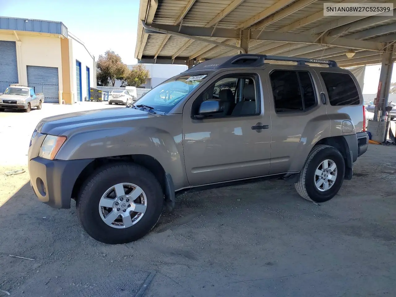 2007 Nissan Xterra X VIN: 5N1AN08W27C525399 Lot: 61625556