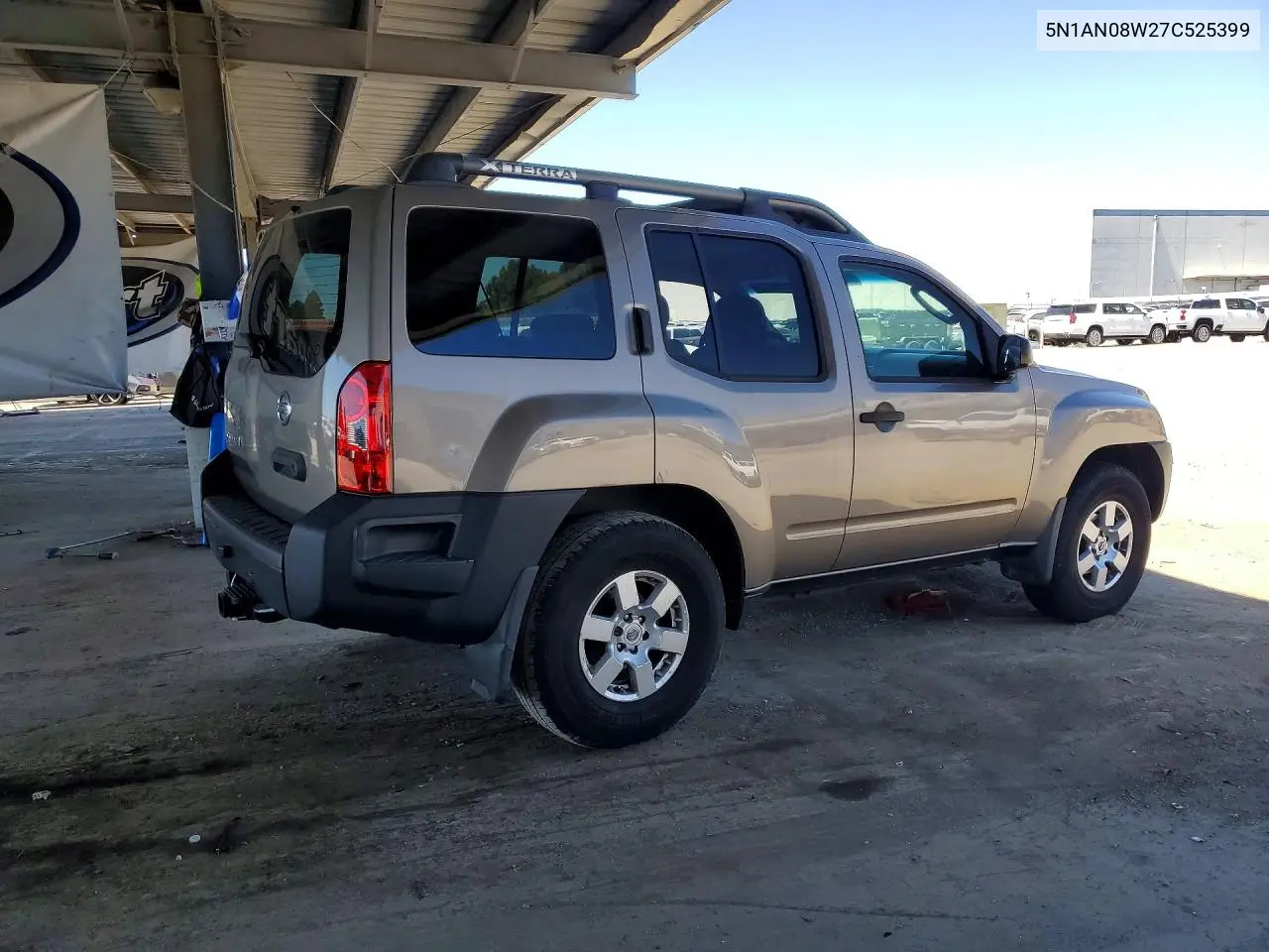 2007 Nissan Xterra X VIN: 5N1AN08W27C525399 Lot: 61625556