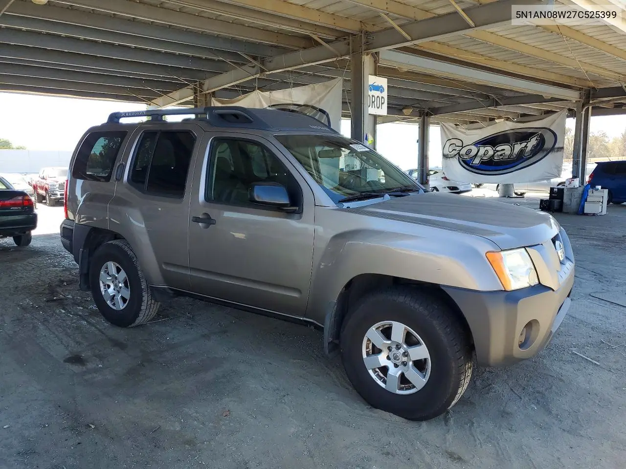 2007 Nissan Xterra X VIN: 5N1AN08W27C525399 Lot: 61625556