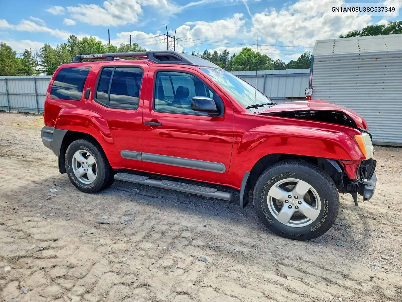 2008 Nissan Xterra VIN: 5N1AN08U38C537349 Lot: 57490816