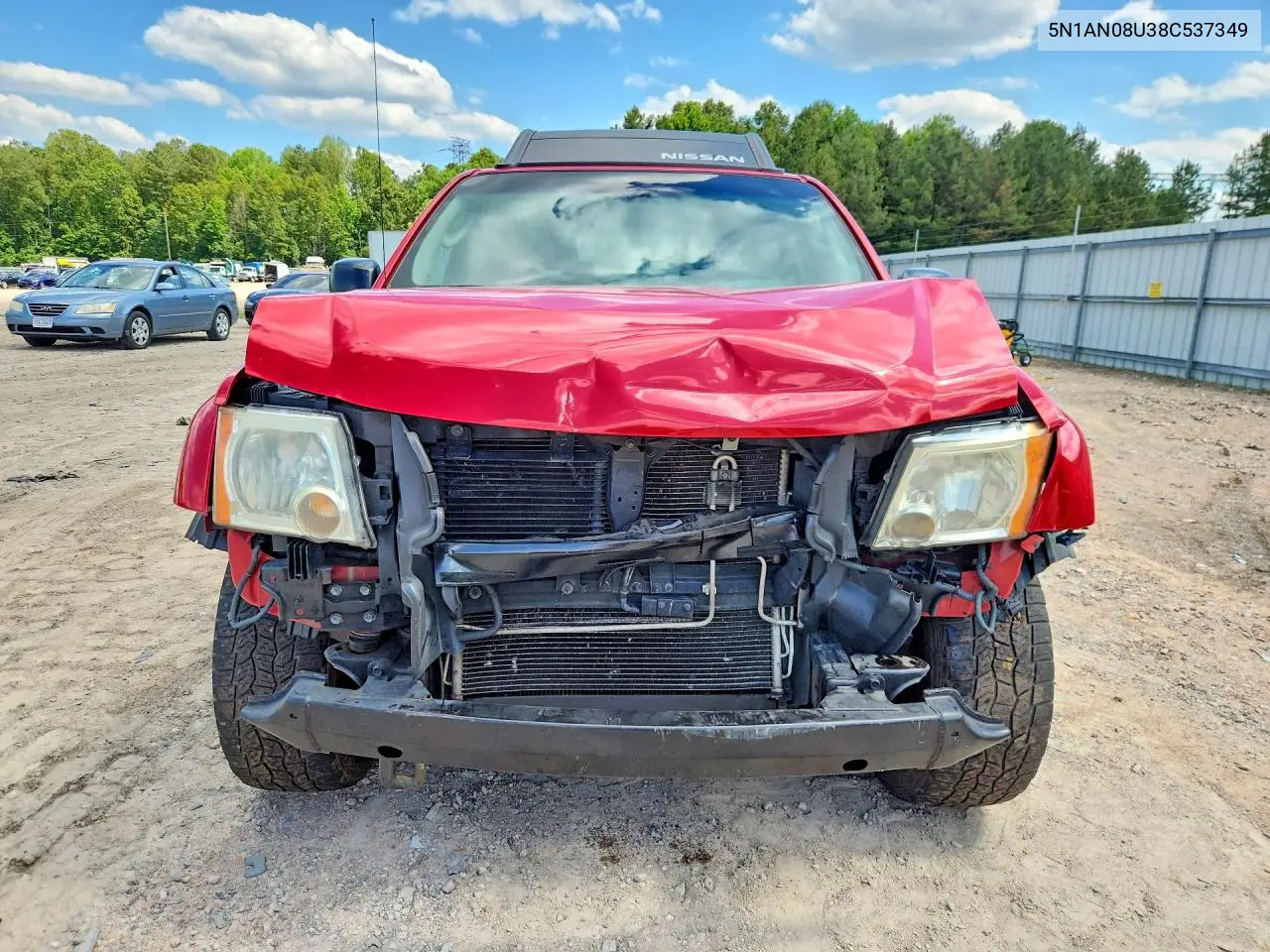 2008 Nissan Xterra VIN: 5N1AN08U38C537349 Lot: 57490816