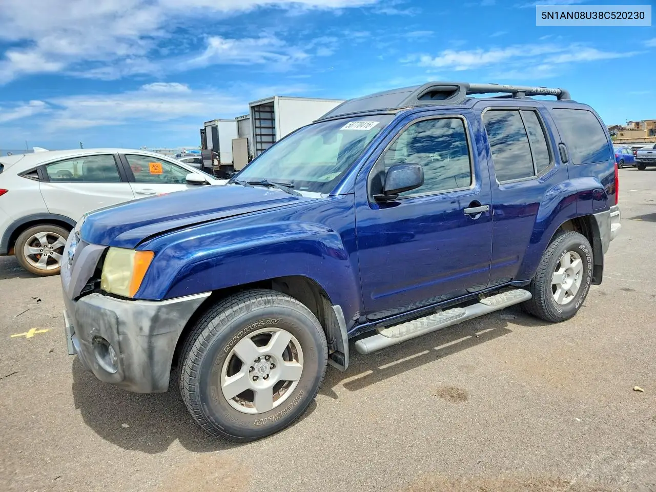 2008 Nissan Xterra X VIN: 5N1AN08U38C520230 Lot: 58770416