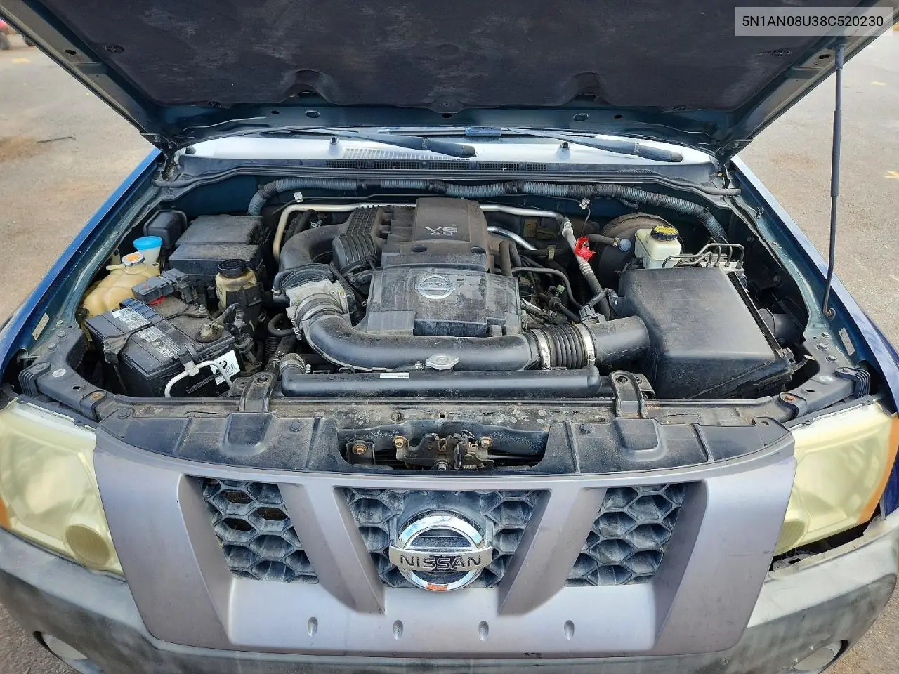 2008 Nissan Xterra X VIN: 5N1AN08U38C520230 Lot: 58770416