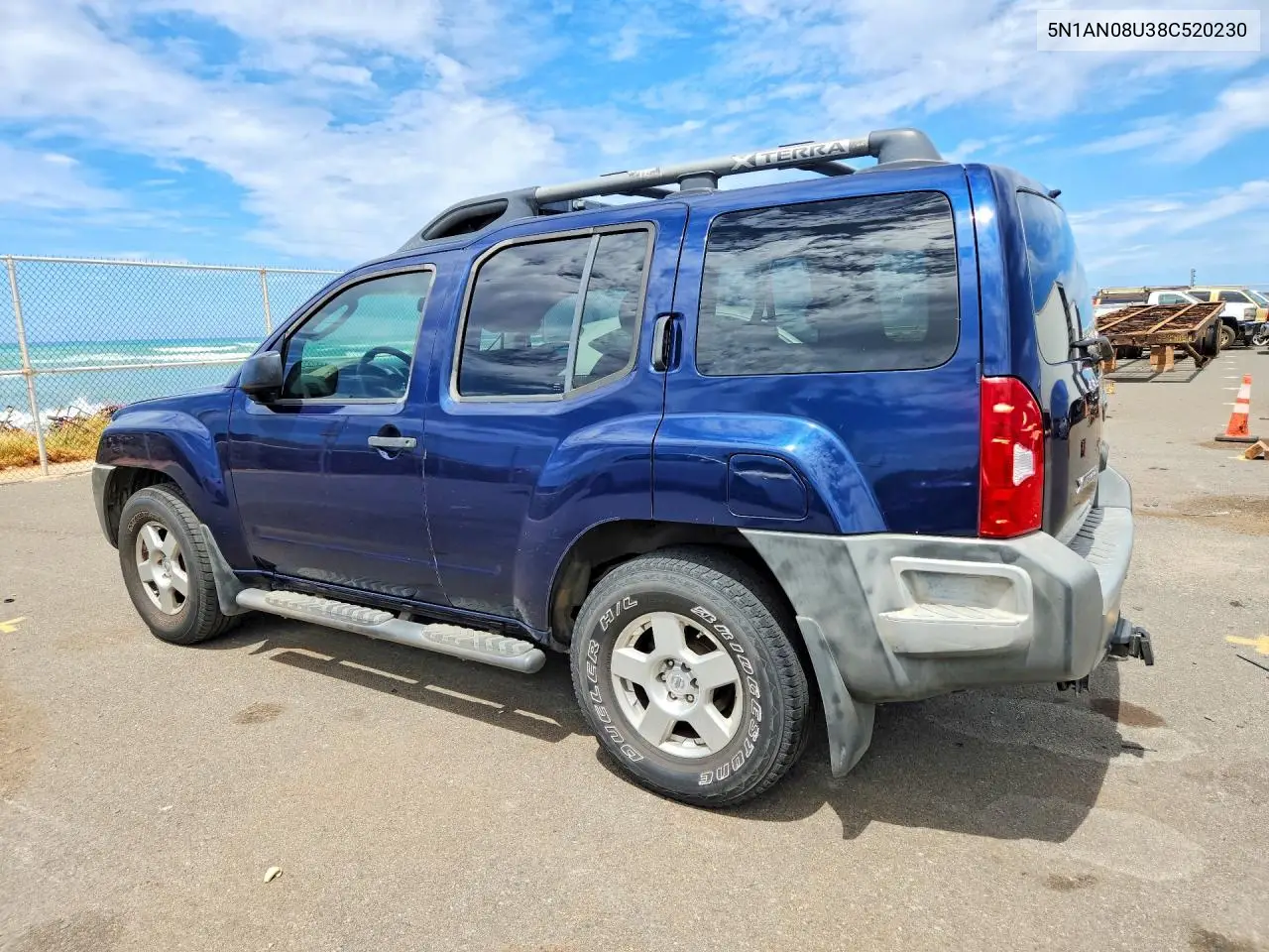 2008 Nissan Xterra X VIN: 5N1AN08U38C520230 Lot: 58770416