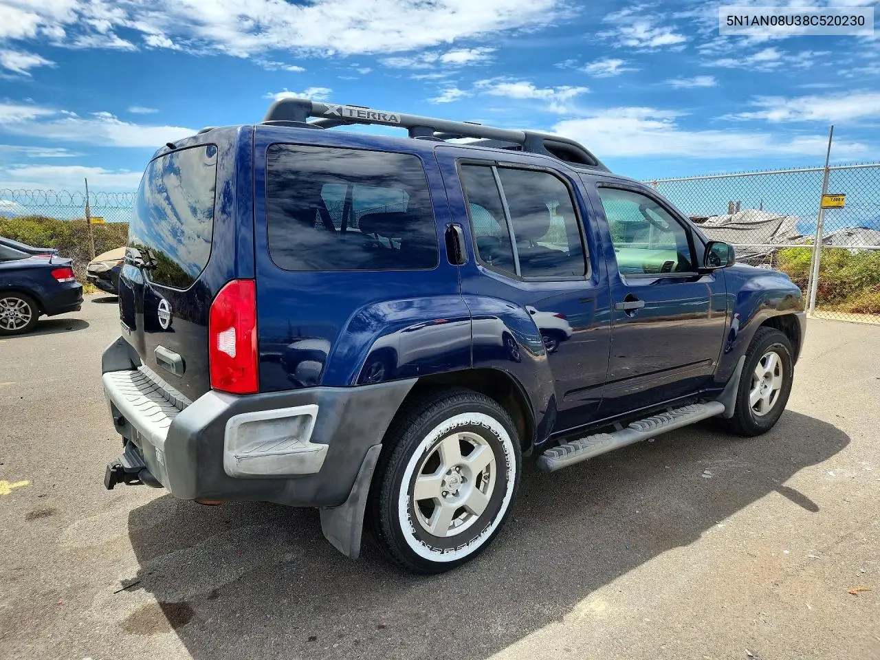 2008 Nissan Xterra X VIN: 5N1AN08U38C520230 Lot: 58770416