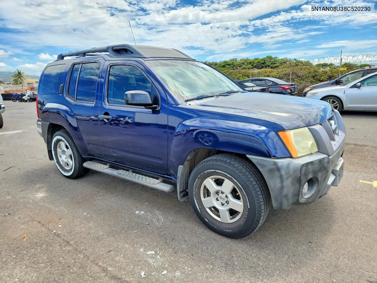 2008 Nissan Xterra X VIN: 5N1AN08U38C520230 Lot: 58770416