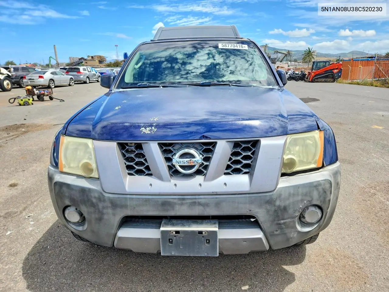 2008 Nissan Xterra X VIN: 5N1AN08U38C520230 Lot: 58770416