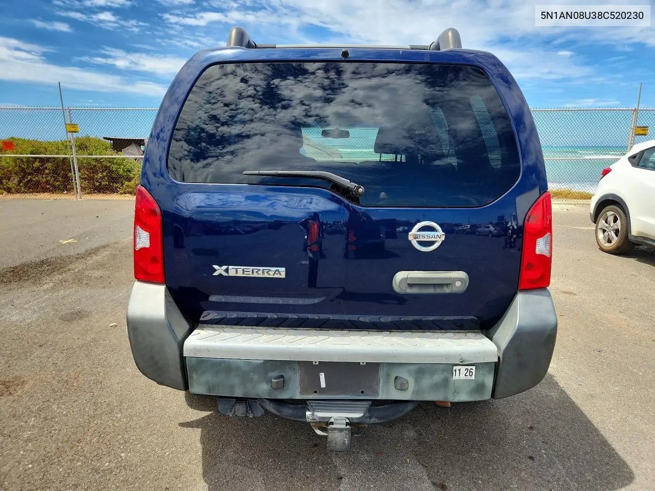 2008 Nissan Xterra X VIN: 5N1AN08U38C520230 Lot: 58770416