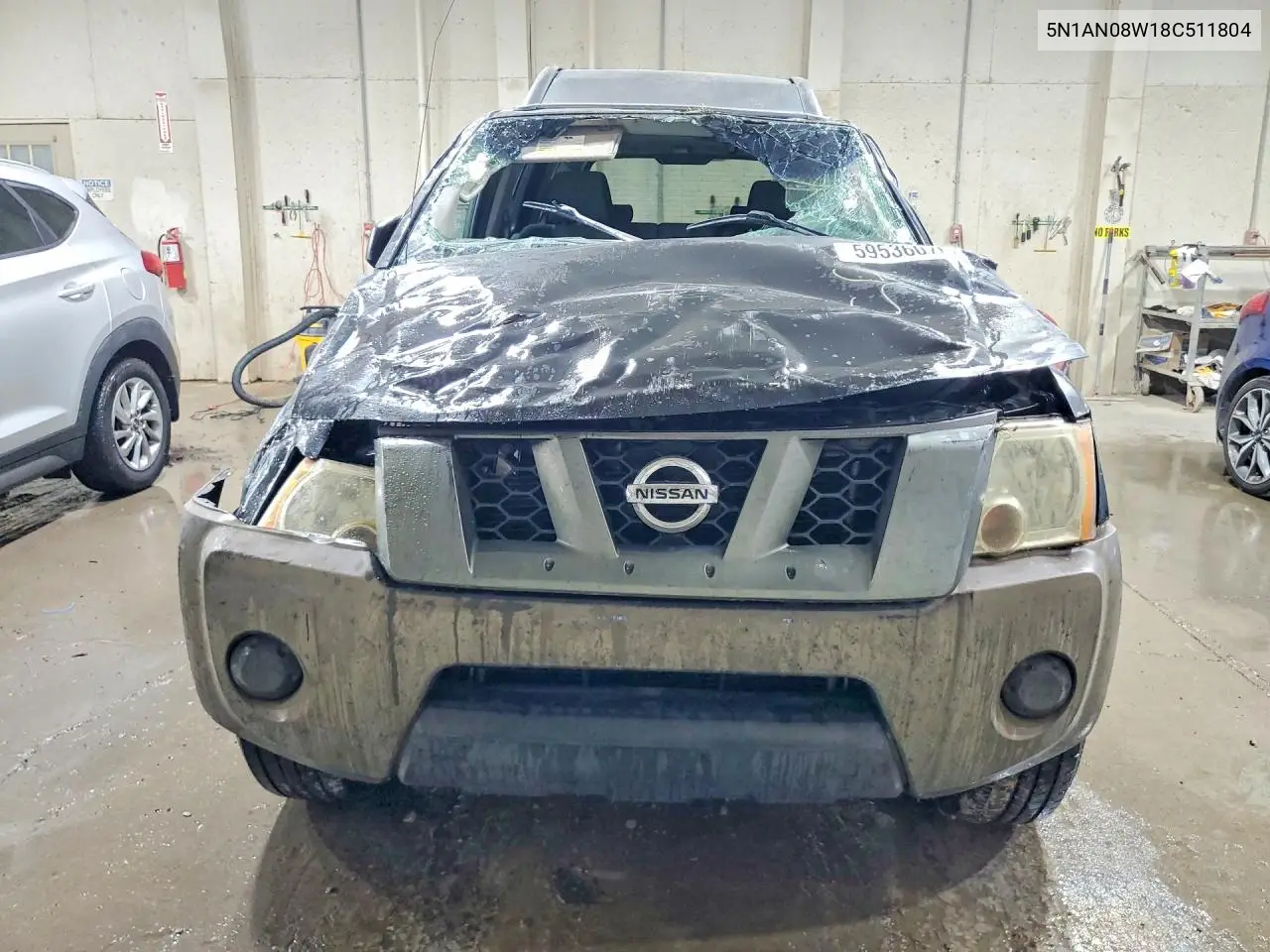 2008 Nissan Xterra Off Road/S/Se VIN: 5N1AN08W18C511804 Lot: 59536076