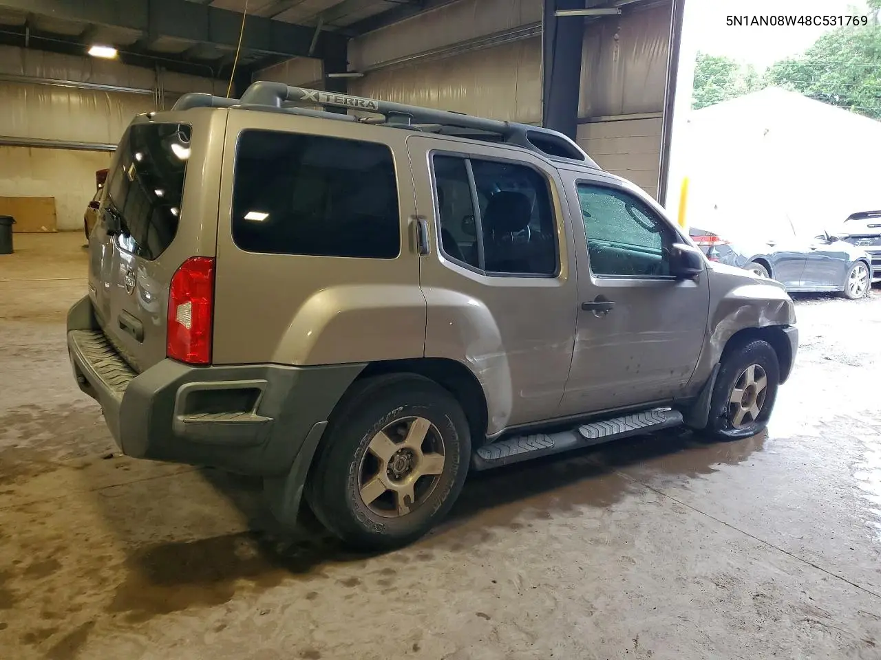 2008 Nissan Xterra Off Road VIN: 5N1AN08W48C531769 Lot: 59711056