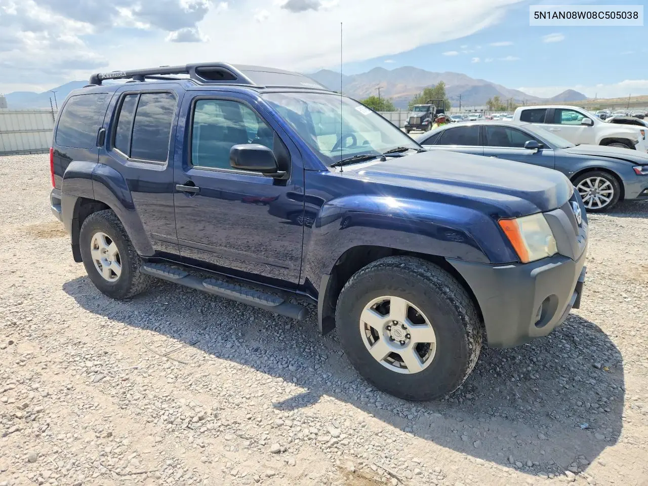 2008 Nissan Xterra X VIN: 5N1AN08W08C505038 Lot: 61067456