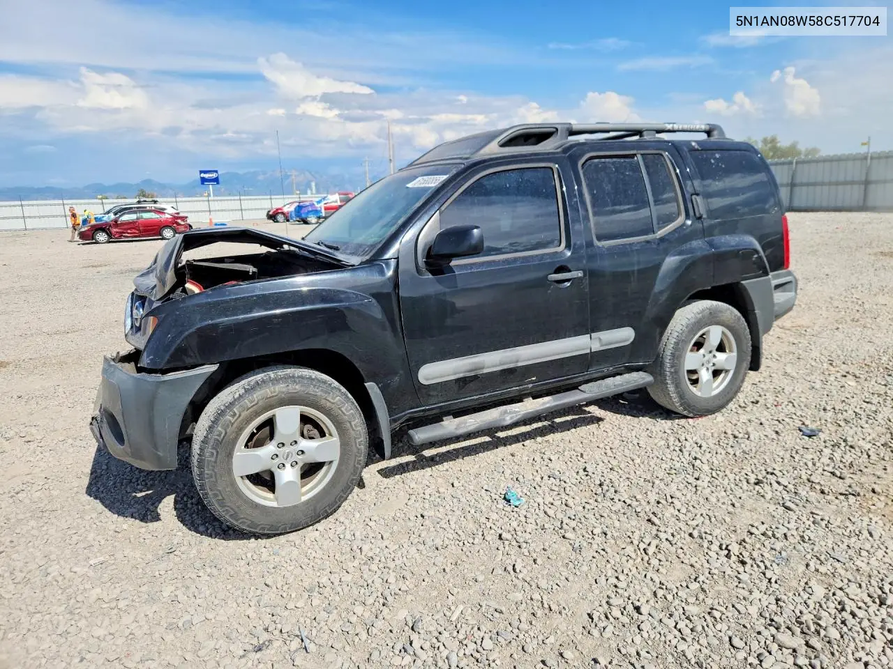 2008 Nissan Xterra X VIN: 5N1AN08W58C517704 Lot: 61580856
