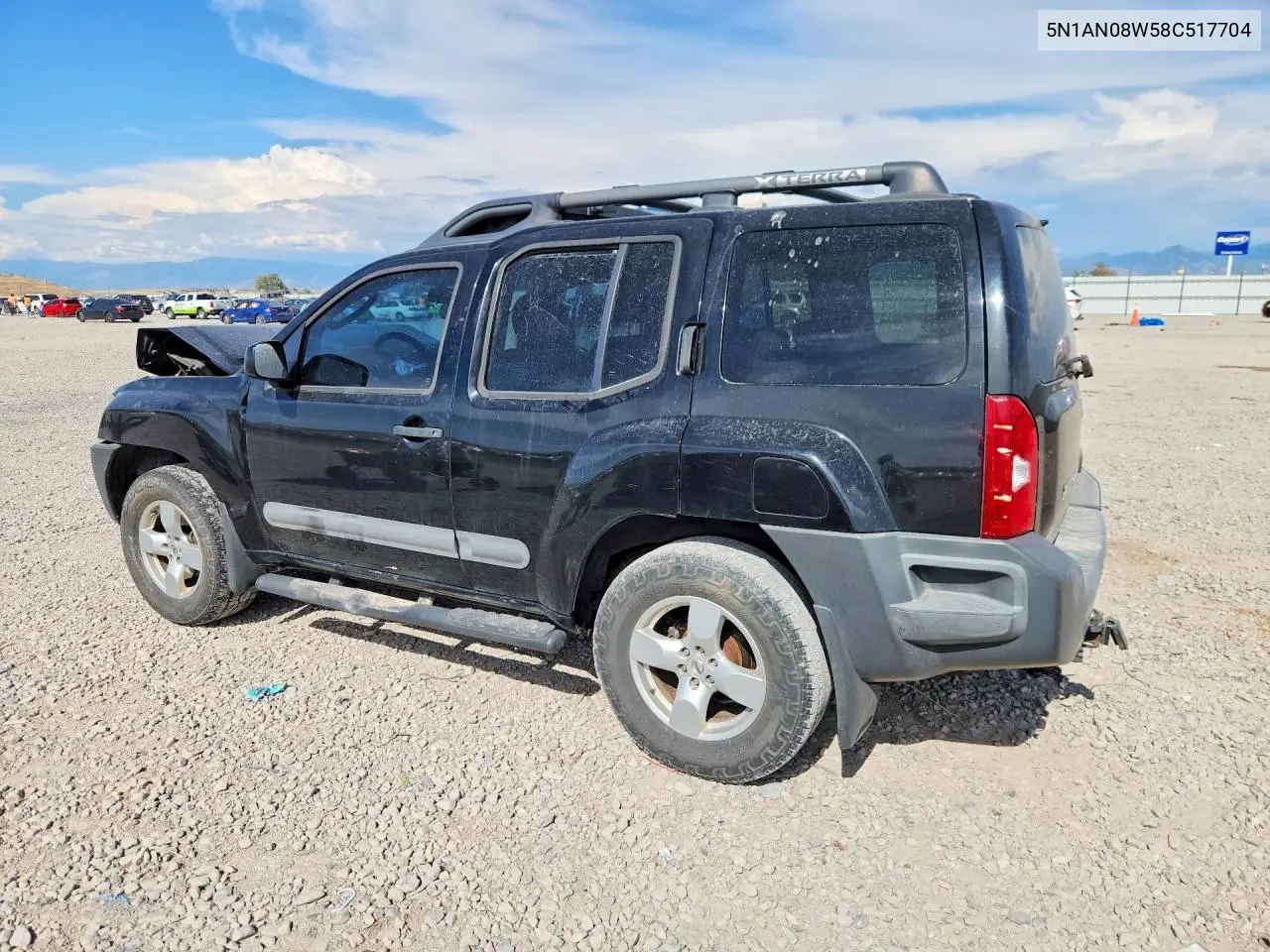 2008 Nissan Xterra X VIN: 5N1AN08W58C517704 Lot: 61580856