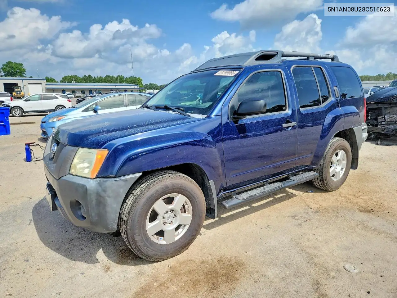 2008 Nissan Xterra X VIN: 5N1AN08U28C516623 Lot: 61799066