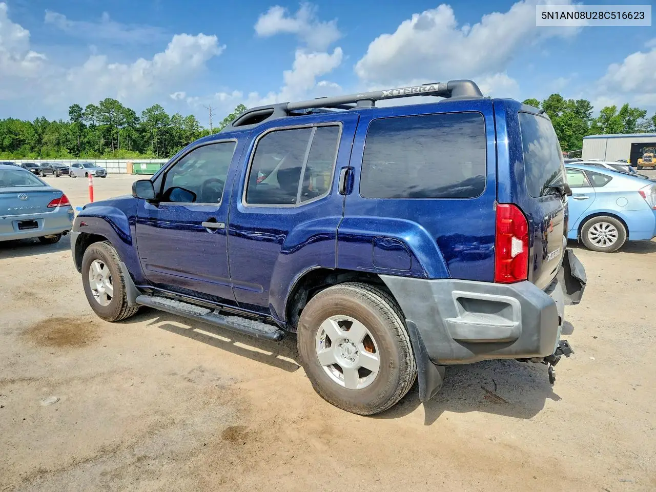 2008 Nissan Xterra X VIN: 5N1AN08U28C516623 Lot: 61799066