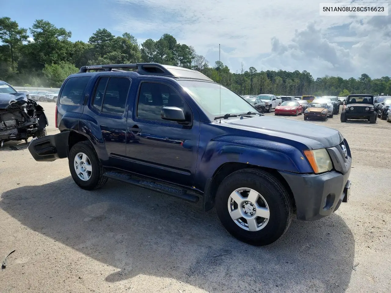 2008 Nissan Xterra X VIN: 5N1AN08U28C516623 Lot: 61799066
