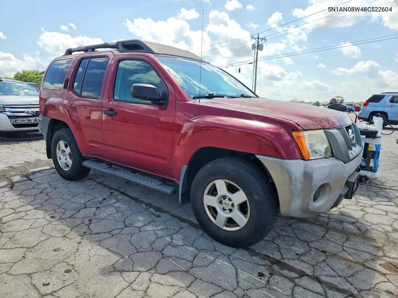 2008 Nissan Xterra X VIN: 5N1AN08W48C522604 Lot: 62046006
