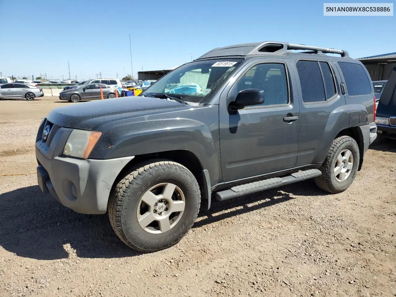 5N1AN08WX8C538886 2008 Nissan Xterra