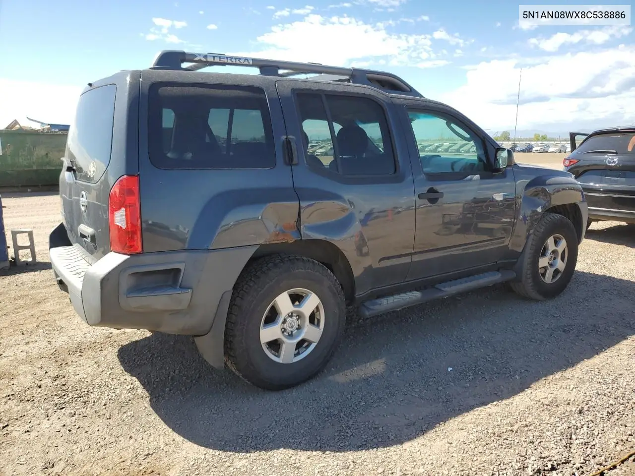 5N1AN08WX8C538886 2008 Nissan Xterra